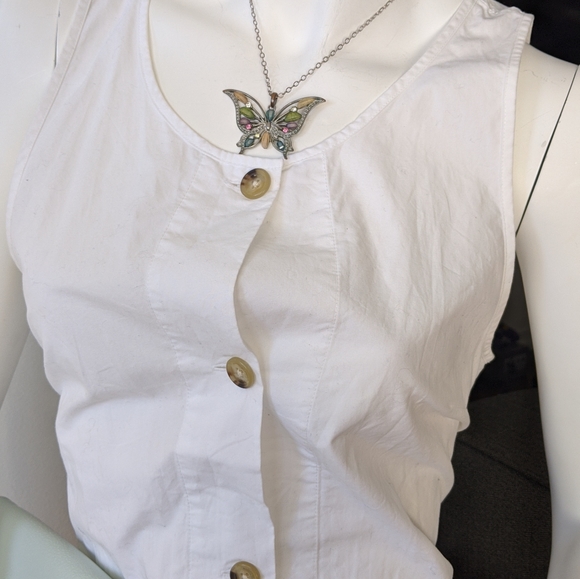 Wilfred White Button-Up Blouse - Picture 3 of 4